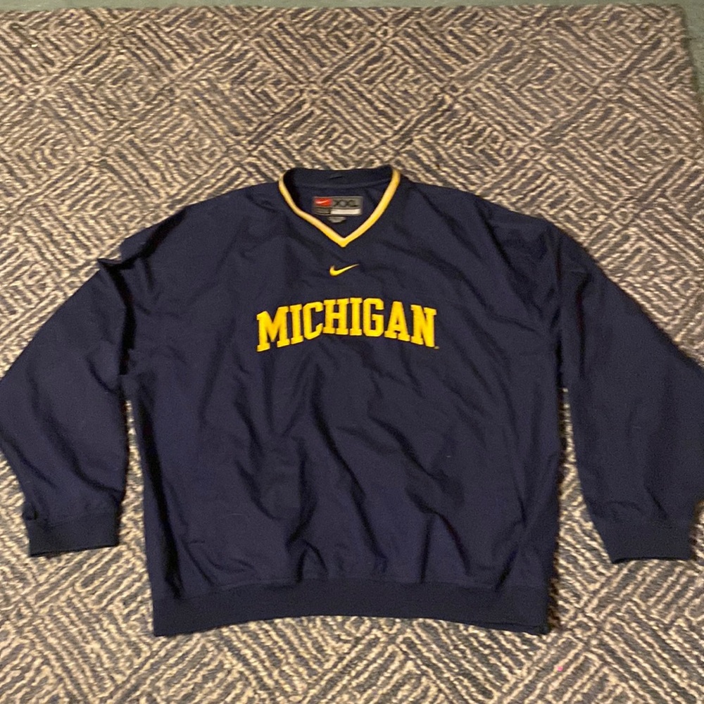 Vintage Nike Michigan Crewneck Windbreaker